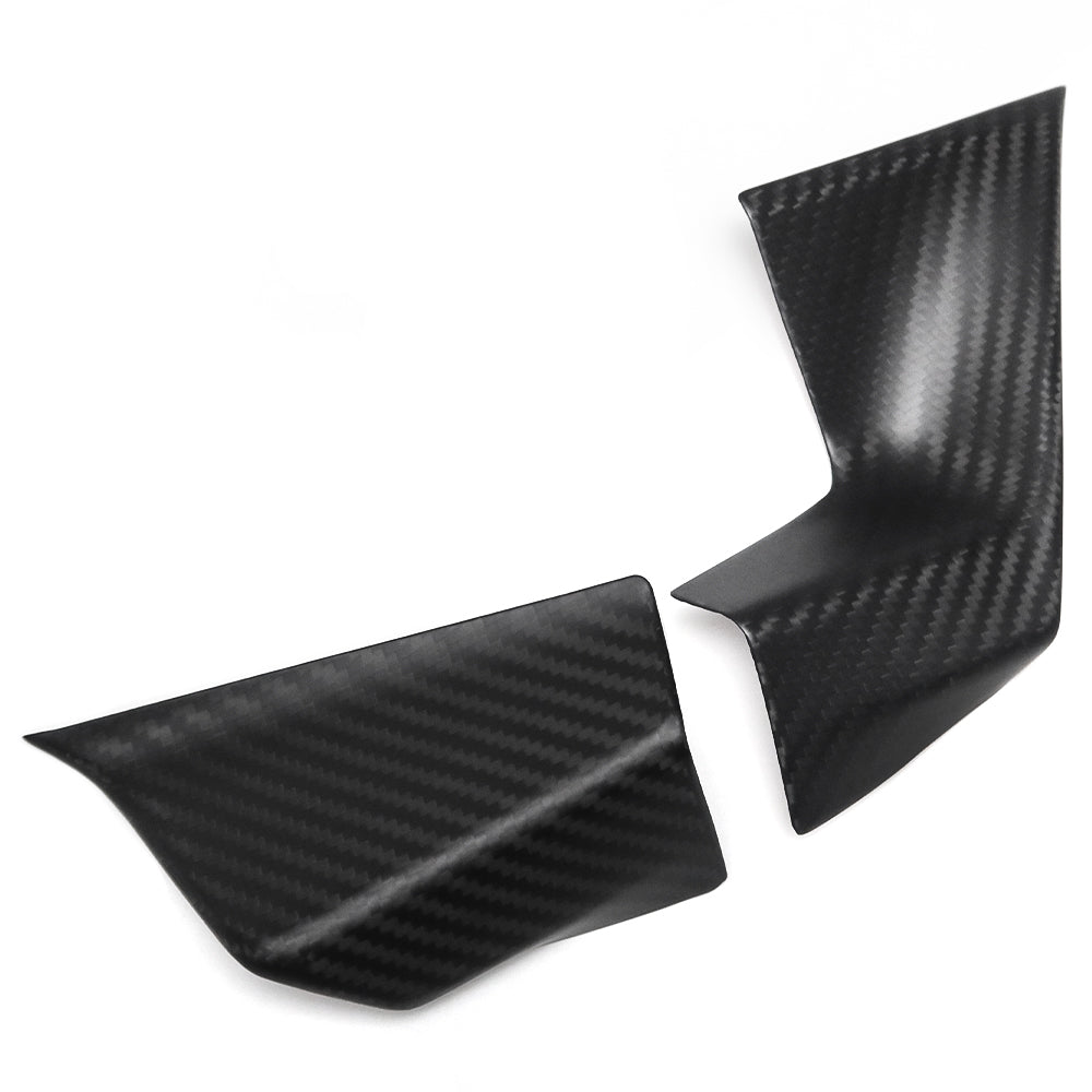 Genuine Dry Carbon Fiber Console Display Screen Lower Trim Panels For BMW 3 Series G20 G21 M2 M340i 2023 2024 2025