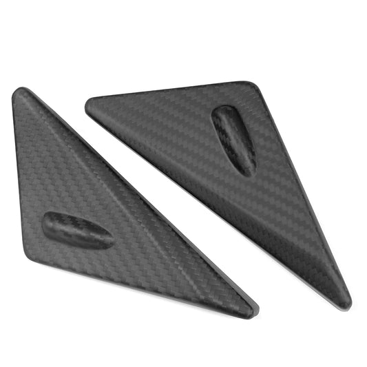 Real Dry Carbon Fiber Front Window Triangle Cover Trim For Lexus LC LC500 LC500h 2018 2019 2020-2026