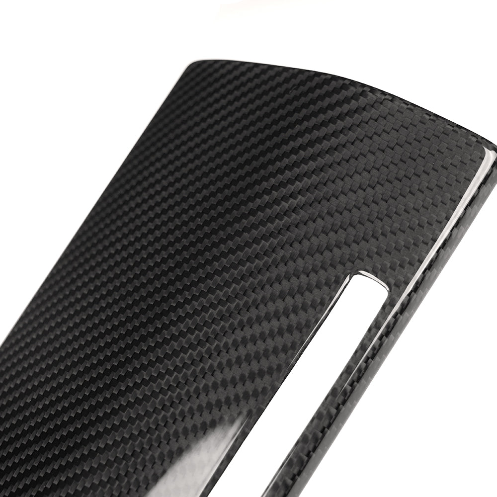 Dry Carbon Fiber Passage Side Glove Box Cover Trim for Ford F150 Raptor Lariat F-250 F-350 2021-2024 Dashboard Glove Compartment Cover
