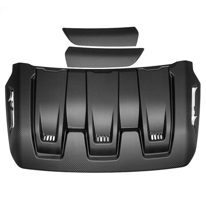 Real Carbon Fiber Car Hood Scoop Front Hood Vent Cover For Ford F-150 F150 Raptor 2021+