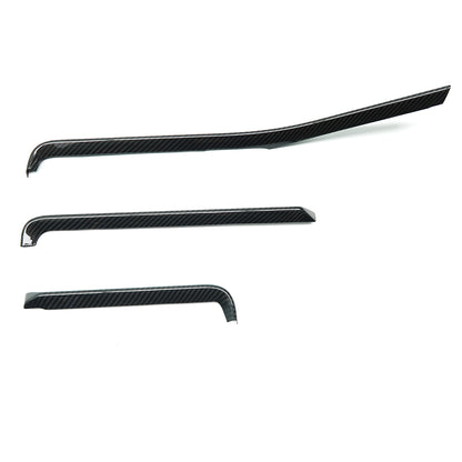 For Chevrolet Corvette C8 Stingray Convertible Coupe Z51 Z06 2020-2023 Red Air Condition Outlet Vent Strip Trim Real Carbon Fiber