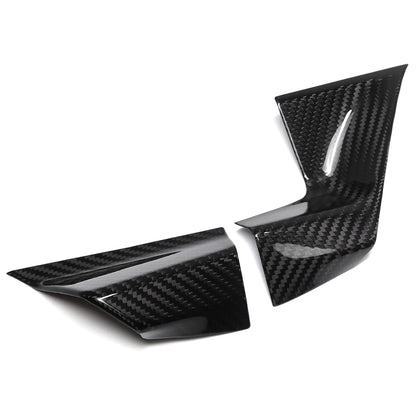 Genuine Dry Carbon Fiber Console Display Screen Lower Trim Panels For BMW 3 Series G20 G21 M2 M340i 2023 2024 2025