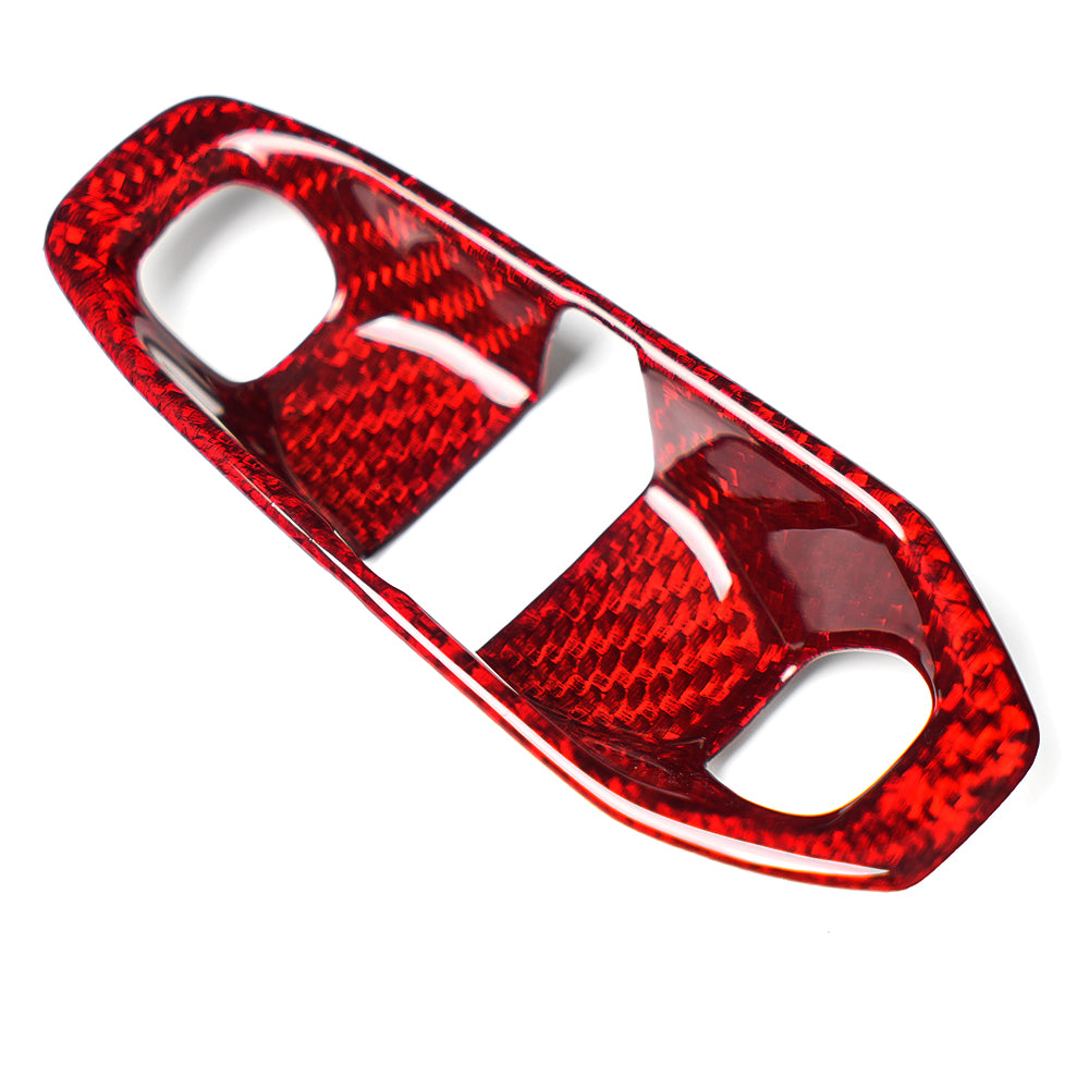 Dry Carbon Fiber Gear Shift Button Cover Trim For Corvette C8 Stingray 1LT 2026+