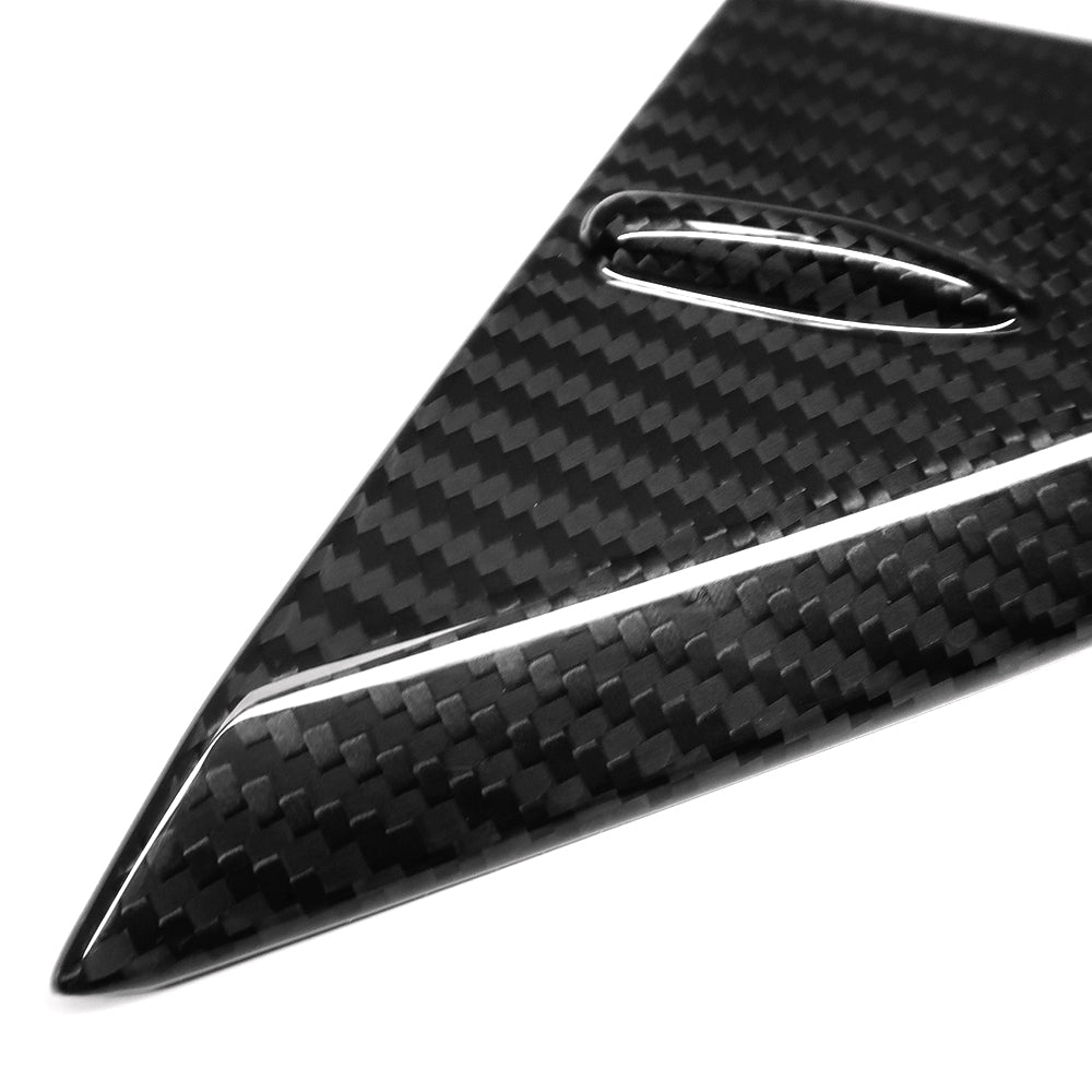 Real Carbon Fiber Front Window A-Pillar Triangle Cover Exterior Accessories For Lexus IS300 IS300h IS350 IS500 IS F Sport 2021-2024