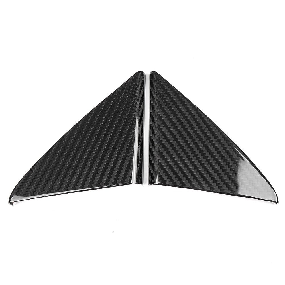 Dry Carbon Fiber Inner Front Door Triangle Cover Trim For Toyota GR Yaris RS RZ Performance 2025 2026, Interior