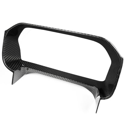 Dry Carbon Fiber Dashboard Cover Trim For Ford Bronco Raptor Outer Banks Badlands 2021-2025, Instrument Cluster Bezel