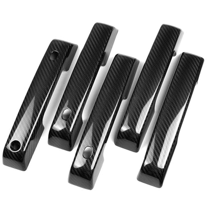 Carbon Fiber Side Doors & Tailgate Handle Covers with Smart Holes For Bronco Raptor 2021+