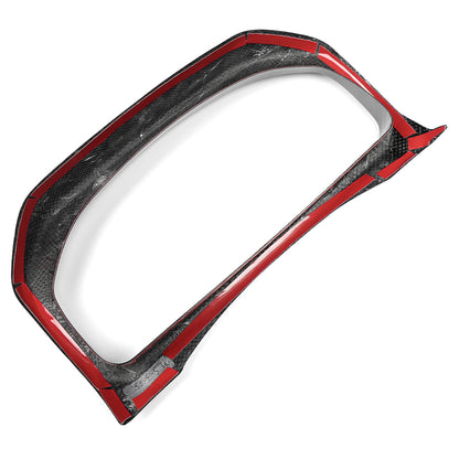 Dry Carbon Fiber Dash Instrument Surround Frame Cover For Toyota GR Yaris RS RZ Performance 2025 2026, Center Console Trim