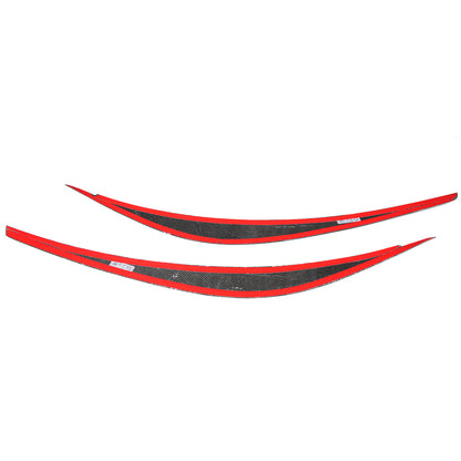 Dry Carbon Fiber Headlight Eyebrow Trim For Toyota GR Yaris Hatchback 2025 2026, Front Headlamp Bezel Decals