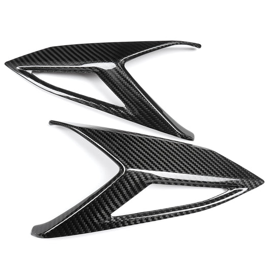 Dry Carbon Fiber Rear Light Lamp Trim For Corvette C8 Z06 Z51 ZR1 E-Ray 2020-2025, Tail Brake Light Cover