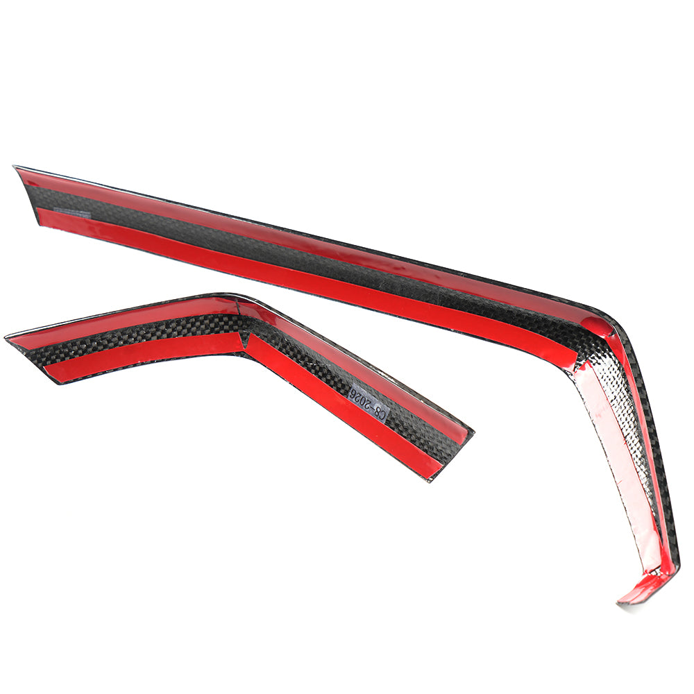 Pre-Preg Carbon Fiber Dashboard Navigation Screen Side Panel Trim for Corvette C8 Z06 ZR1 2026+