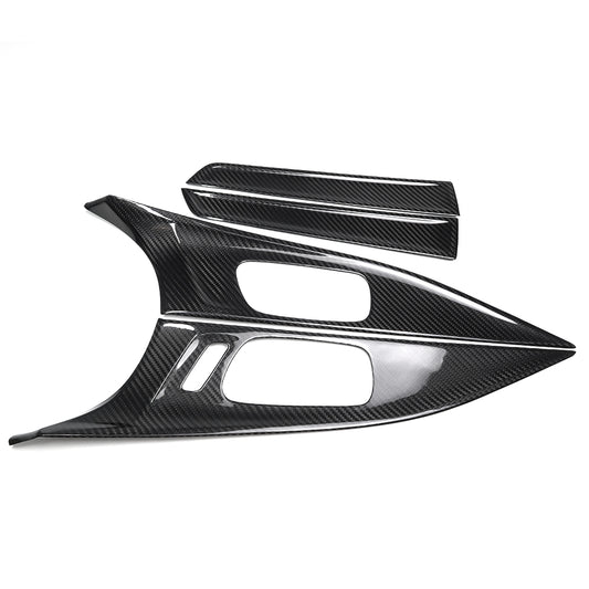 For Acura Integra Type S DE4 DE5 2022+ Inner Door Handle Surrounding Panel Trims Decor Real Carbon Fiber