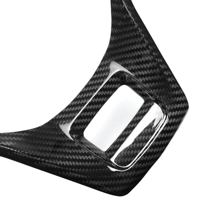 For Ford Bronco Outer Banks Raptor 2021+  Steering Wheel Bezel Frame Real Carbon Fiber Interior Accessories