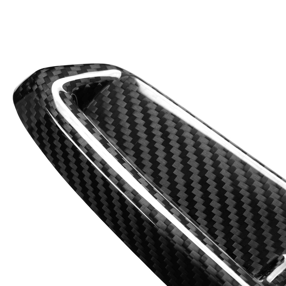 Dry Carbon Fiber Rear Bumper Reflectors Cover Trim for Honda Civic FL5 Type R 2023 2024 2025 2026