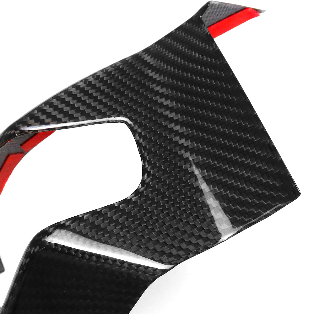 For Mustang S650 GT Dark horse EcoBoost Left Side Air Vent Frame Real Carbon Fiber