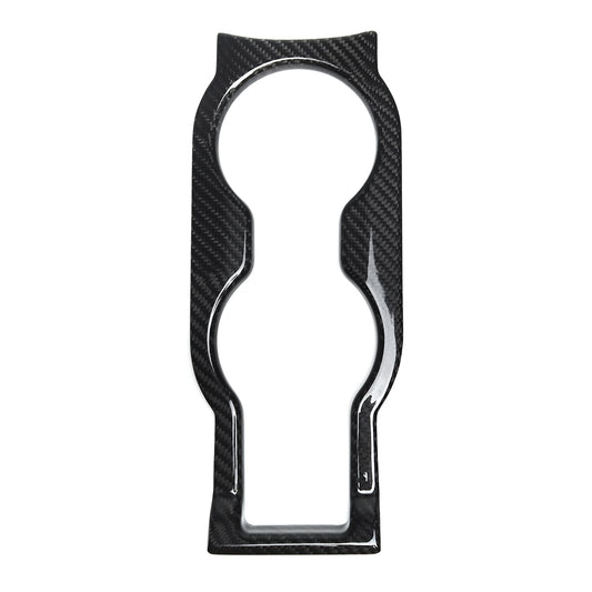 For Lotus Emira I4 V6 2022 2023 2024 2025, Center Console Water Cup Holder Frame Trim, Dry Carbon Fiber Interior