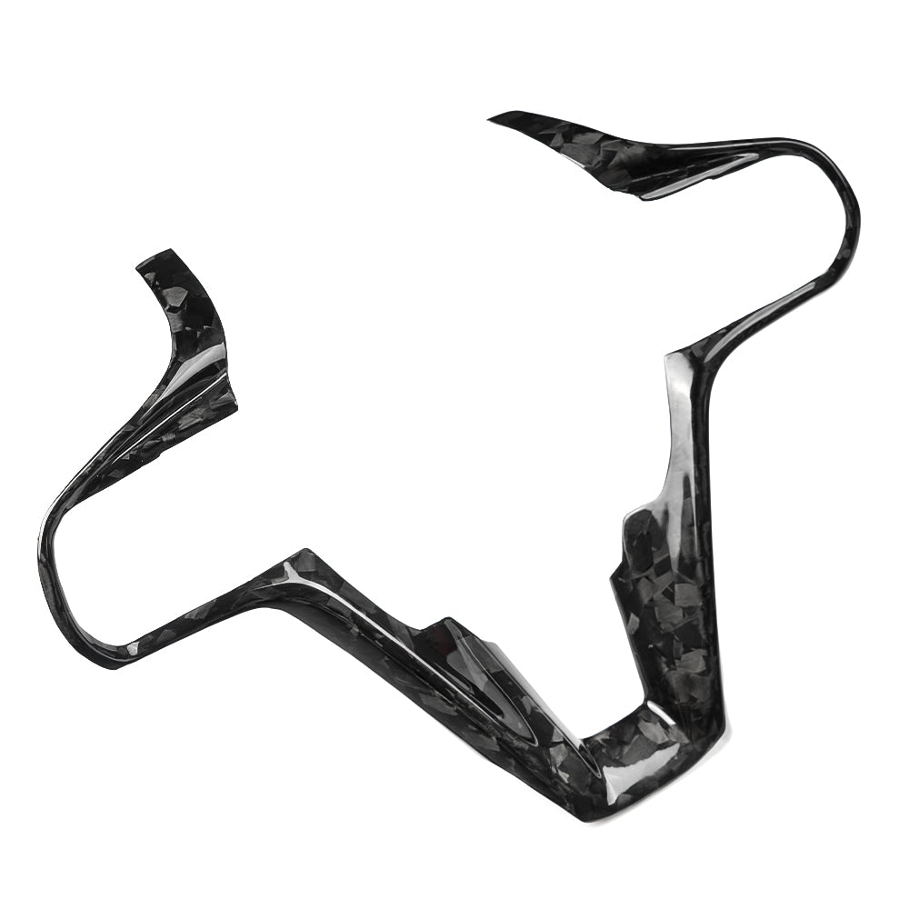 Real Dry Carbon Fiber Steering Wheel Cover Trim for Lexus LC500 2018-2026