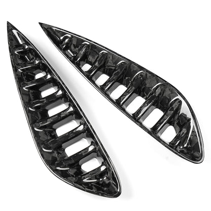 Real Dry Carbon Fiber Front Bumper Side Vent Trim for Lexus LC LC500 LC500h 2018 2019 2020-2026