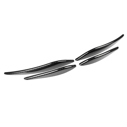 For Acura Integra DE4 DE5 2023 2024 2025 Front Bumper Side Canards Trim, Genuine Carbon Fiber, Body Diffuser Fins Decor