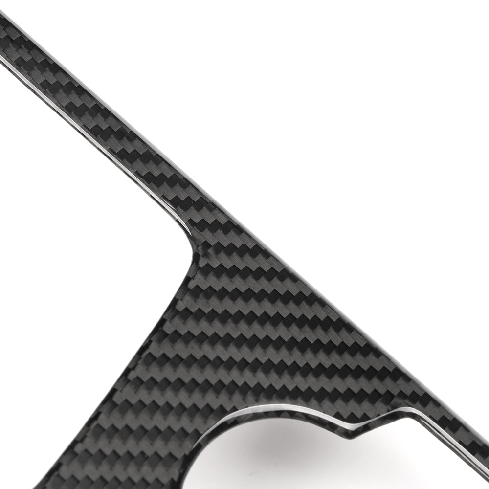 Dry Carbon Fiber Gear Shift Panel Cover Trim For Genesis G70 Prestige IK Sport Advanced 2017 - 2025