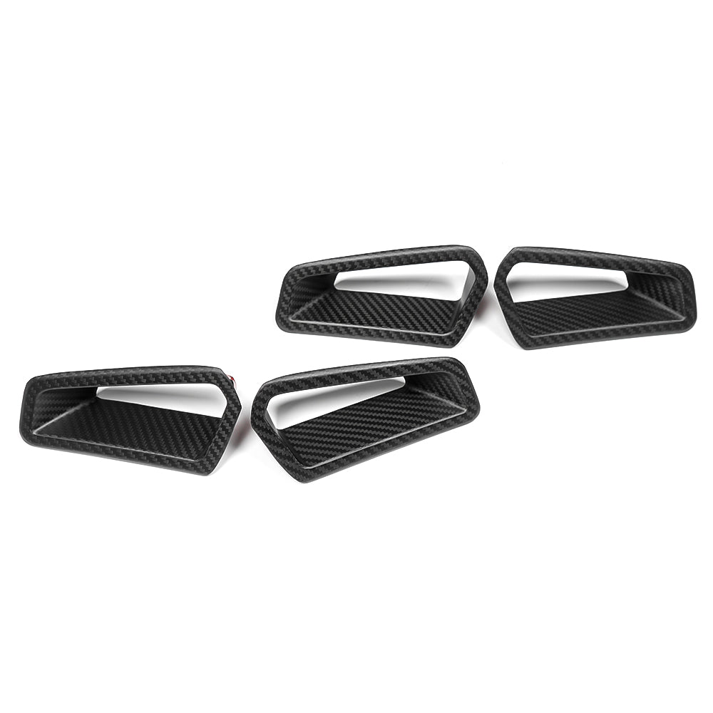 Dry Carbon Fiber 4PCS Seat Backrest Trim for Honda Civic Type R FL5 2023-2026