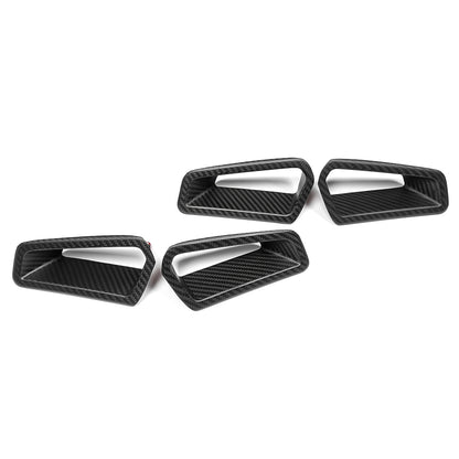Dry Carbon Fiber 4PCS Seat Backrest Trim for Honda Civic Type R FL5 2023-2026