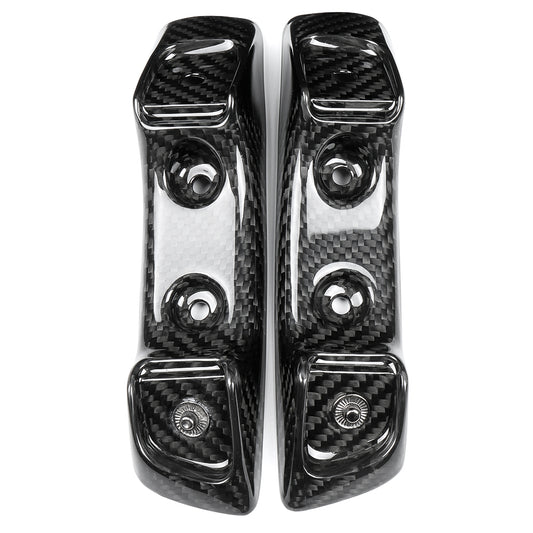 Dry Carbon Fiber Car Seat Belt Lock Cover Trim For Corvette C8 Stingray Coupe Convertible 2020 -Present, Replacement