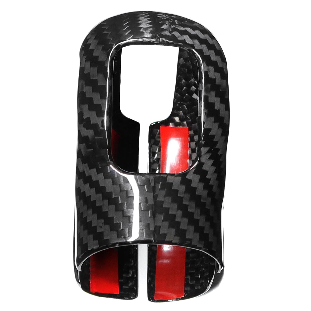 For Hyundai KONA N Veloster N 2021-2022 Console Gear Shift Box Knob Cover Frame Dry Carbon Fiber Interior Accessories