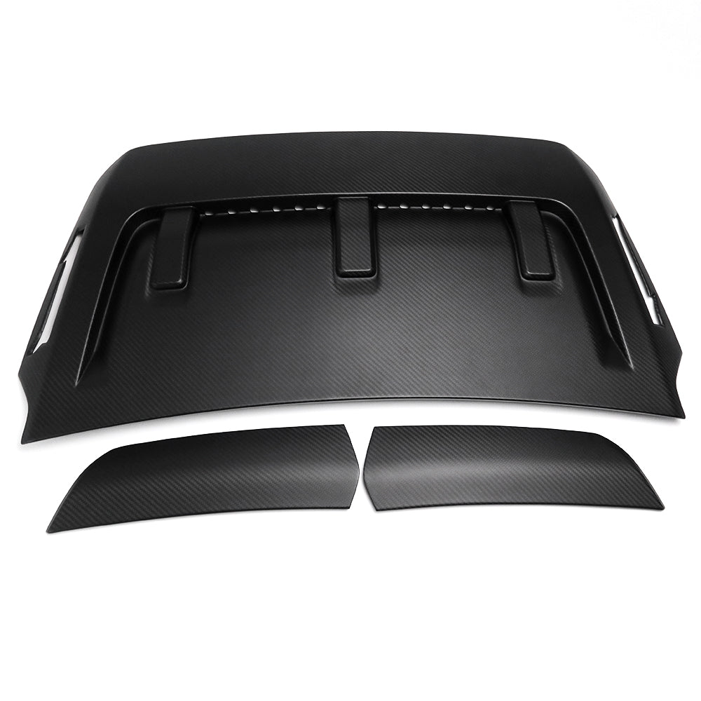 Real Carbon Fiber Car Hood Scoop Front Hood Vent Cover For Ford F-150 F150 Raptor 2021+