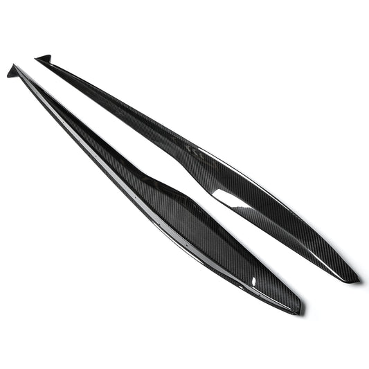 Dry Carbon Fiber Side Skirts For Chevrolet Corvette C8 Z06 2023 2024 2025, Car Rocker Panels, Replacement