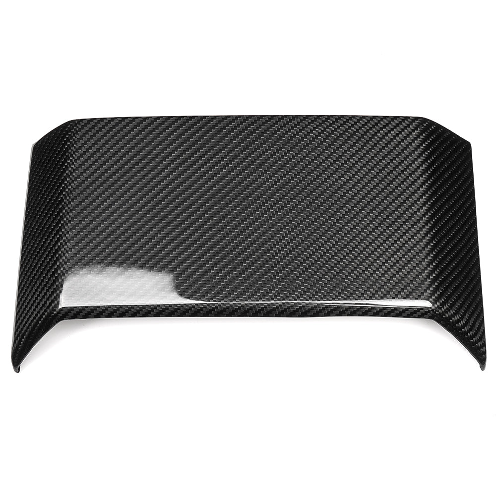Rear Display Upper Cover Panel Trim For Tesla Cybertruck 2024 2025, Dry Carbon Fiber Trim