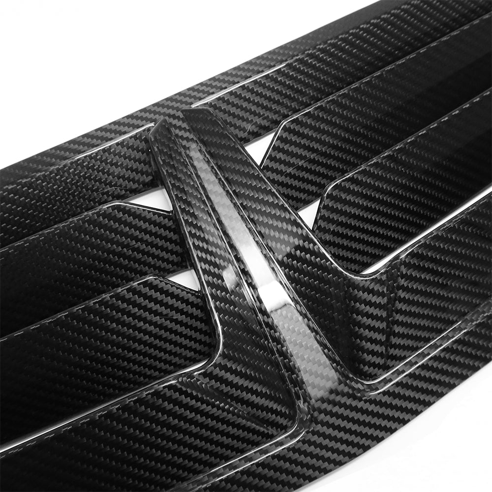 For Mustang S650 GT Dark horse Hood Bonnet Air Intake Vent Scoop Replacement Real Carbon Fiber