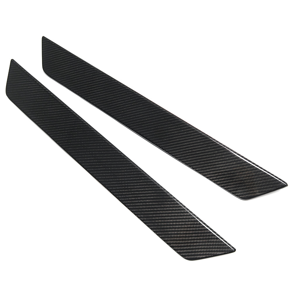 For Chevrolet Corvette C8 Stingray Z06 Z51 2020-2024 Interior Door Sill Protector Panel Dry Carbon Fiber