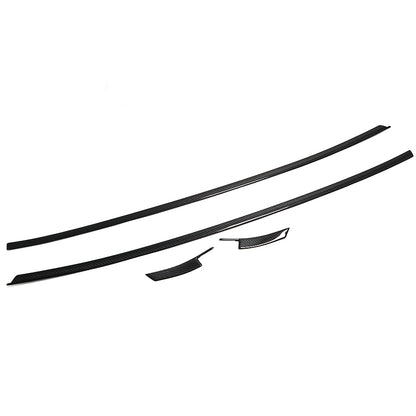 For Chevrolet Corvette C8 Stingray Z06 Z51 2020-2024 Side Window Sill Molding Strip Trim Dry Carbon Fiber Car Accessories