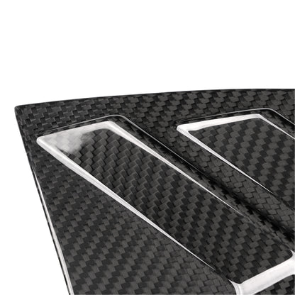 Rear Side Window Louvers Cover Trim For Genesis G70 Prestige IK Sport Advanced 2017 - 2025, Prepreg Dry Carbon Fiber