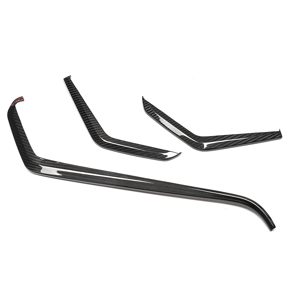 Dry Carbon Fiber Dashboard Side Accent for Chevrolet Corvette C8 Stingray Z06 ZR1 2026+ Dash Upper Trim