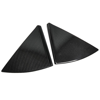 For Corvette C8 Z06 Z51 Stingray Coupe Convertible 2020-2024 Car Rear Side Window Louvers Air Vent Cover Trim Carbon Fiber