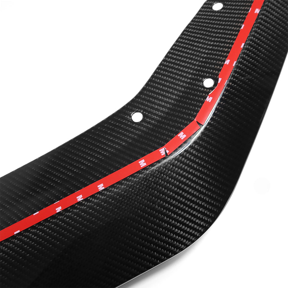 For Mustang S650 GT 2024+ Non Performance Front Bumper Splitter Lip Diffuser Real Carbon Fiber