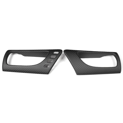 Real Carbon Fiber Front Rear Inner Door Handle Panel Cover Interior Accessories  For Lexus IS300 IS350 IS500 F SPORT 2014-2024