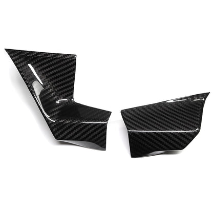 Genuine Dry Carbon Fiber Console Display Screen Lower Trim Panels For BMW 3 Series G20 G21 M2 M340i 2023 2024 2025