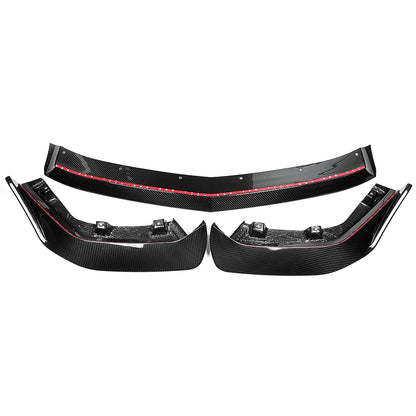 Real Carbon Fiber Front Bumper Lip Spoiler Splitter Extension For Acura Integra Type-S DE5 2022+