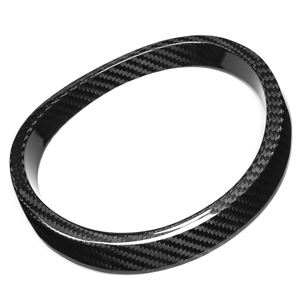 Real Dry Carbon Fiber Front Grille Emblem Ring Trim for Lexus LC500 LC500h Z100 2018-2026 Exterior Badge Decoration Cover