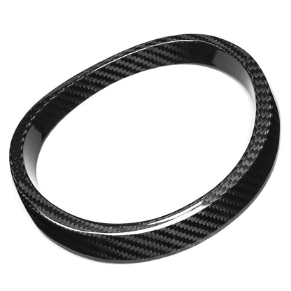 Real Dry Carbon Fiber Front Grille Emblem Ring Trim for Lexus LC500 LC500h Z100 2018-2026 Exterior Badge Decoration Cover