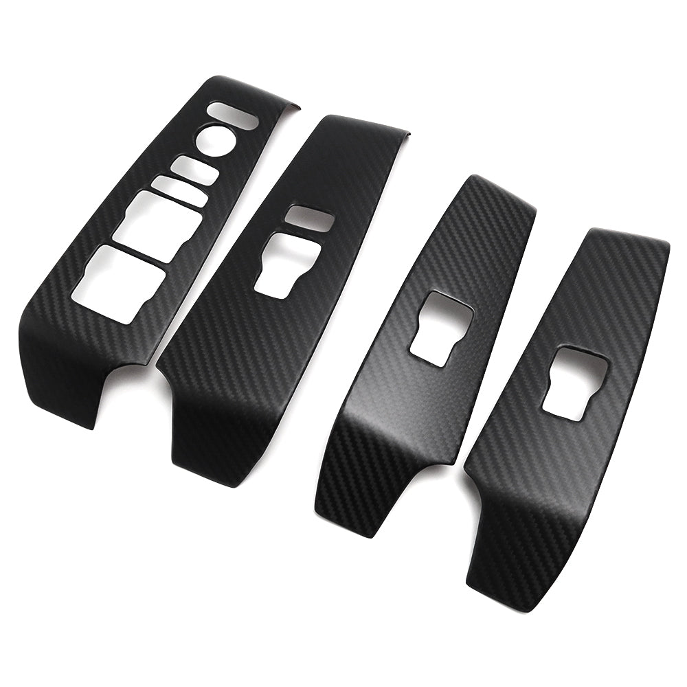 For Acura Integra Type S DE4 DE5 2022+ Window Lift Button Frame Cover LHD Real Carbon Fiber