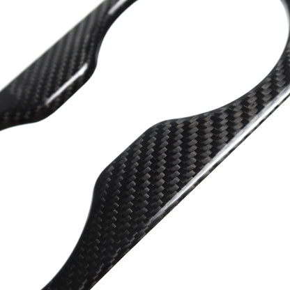 For Lotus Emira I4 V6 2022 2023 2024 2025, Center Console Water Cup Holder Frame Trim, Dry Carbon Fiber Interior