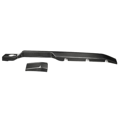 Real Dry Carbon Fiber Console Dashboard Panel Trims For Ford Bronco Badlands Wildtrak Outer Banks Heritage Edition 2021-2025