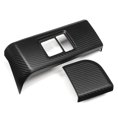 Dry Carbon Fiber Instrument Panel Lower Button Cover Trim for Toyota GR Yaris 2025 2026