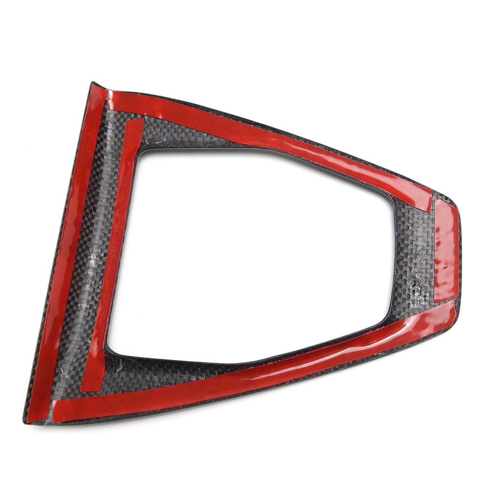 Dry Carbon Fiber MT Gear Shift Cover Frame Trim Ford Mustang S650 Dark Hose GT 2024 2025 2026