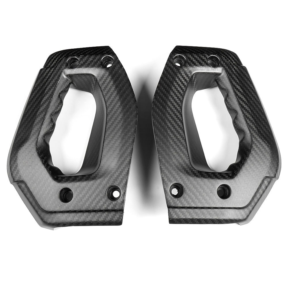 Genuine Carbon Fiber Dashboard Side Grab Handle Cover Trim For Ford Bronco Wildtrak Raptor Outer Banks 2021 2022 2023 2024 2025