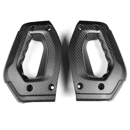 Genuine Carbon Fiber Dashboard Side Grab Handle Cover Trim For Ford Bronco Wildtrak Raptor Outer Banks 2021 2022 2023 2024 2025